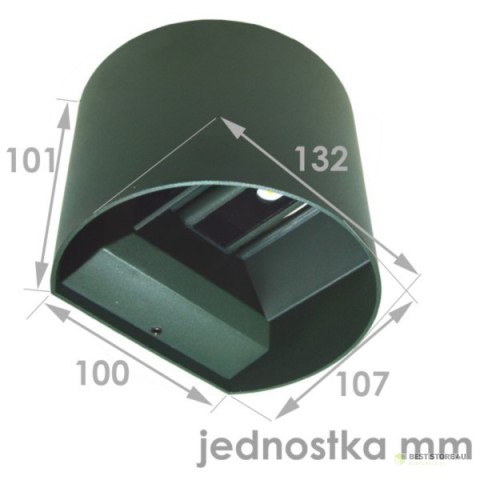 Oprawa elewacyjna LED Kreon 2*3w okrągły 4000K RA Oprawa elewacyjna LED Kreon 2*3w okrągły 4000K RA