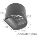 Oprawa elewacyjna LED Kreon 2*3w okrągły 4000K an