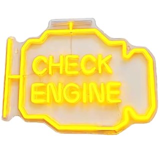 ZD135 Check engine neon led 30x22