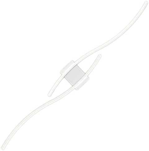 ZD150B Lampa scienna kinkiet biały 60cm ciepły biały