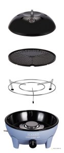 Grill gazowy stołowy CADAC City Chef 38|5cm BŁĘKITNY