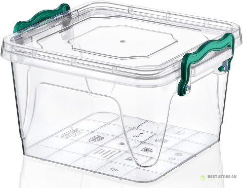 Pojemnik plastikowy 1,2L KWADRAT MULTI BOX z pokrywką Pojemnik plastikowy 1,2L KWADRAT MULTI BOX z pokrywką