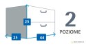 Pudełko kartonowe 2 szuflady poziome SAWANNA NOSOROŻEC