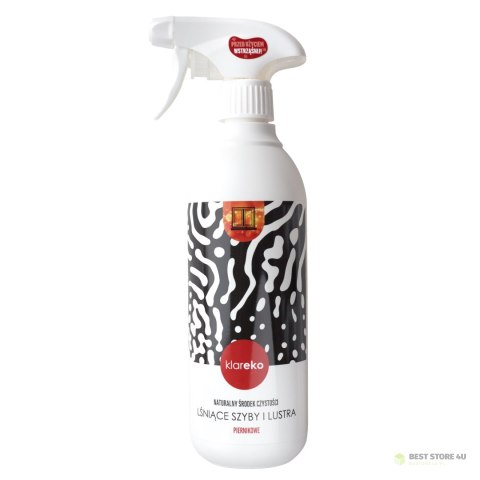 Płyn do mycia szyb i luster piernikowy butelka 500ml KLAREKO Płyn do mycia szyb i luster piernikowy butelka 500ml KLAREKO