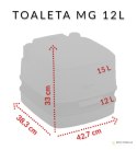 Toaleta turystyczna THETFORD QUBE MT 12L przenośna - 92874