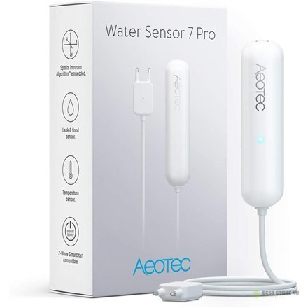 AEOTEC | Z-Wave Plus V2 | Water Sensor 7 Pro | Zigbee | White