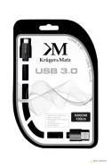 KM0348 Kabel USB wtyk 3.0V - wtyk typu C 5G 1.0 Kruger&Matz