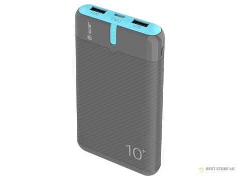 Power bank TRACER EnerGo 10000mAh gray/blue Power bank TRACER EnerGo 10000mAh gray/blue