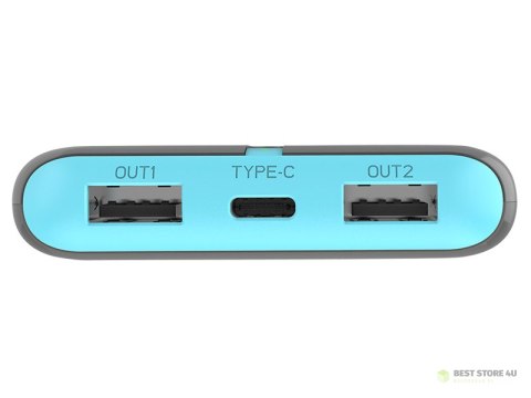 Power bank TRACER EnerGo 10000mAh gray/blue Power bank TRACER EnerGo 10000mAh gray/blue
