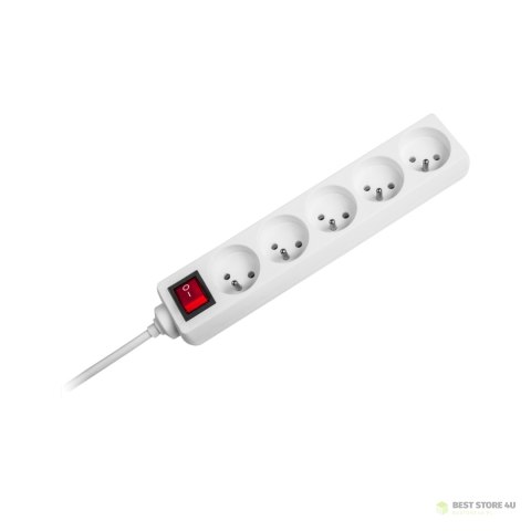 URZ3032-1.5 Przedłużacz sieciowy 5 gniazd z przełącznikiem, 1.5m URZ3032-1.5 Przedłużacz sieciowy 5 gniazd z przełącznikiem, 1.5m