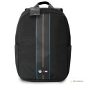 BMW Nylon Blue Stripe - Plecak na notebooka 16" (czarny)