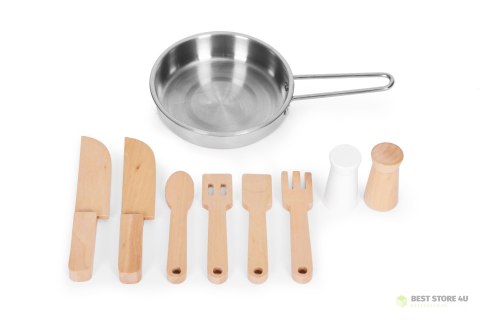 Drewniana kuchnia dla dzieci retro piekarnik palniki zlew akcesoria kuchenne ECOTOYS Drewniana kuchnia dla dzieci retro piekarnik palniki zlew akcesoria kuchenne ECOTOYS