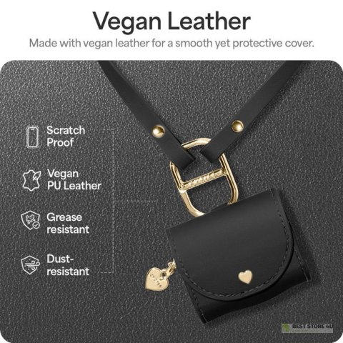 Spigen Cyrill Mini Bag - Etui z paskiem do Apple AirPods 4 (Czarny) Spigen Cyrill Mini Bag - Etui z paskiem do Apple AirPods 4 (Czarny)