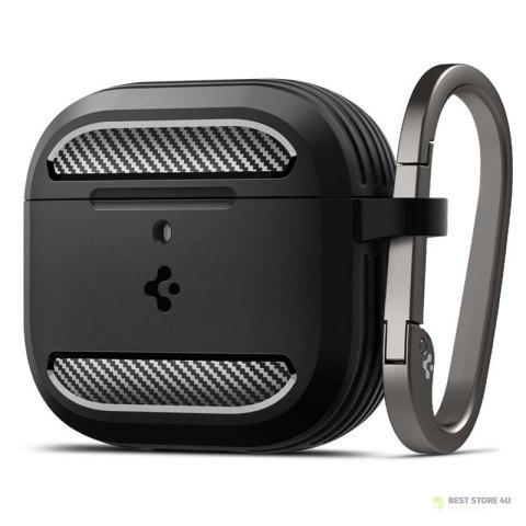 Spigen Rugged Armor - Etui do Apple AirPods 4 (Matte Black)