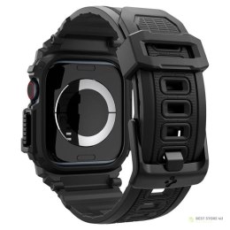 Spigen Rugged Armor Pro - Pasek z obudową do Apple Watch 10 46 mm (Matte Black)