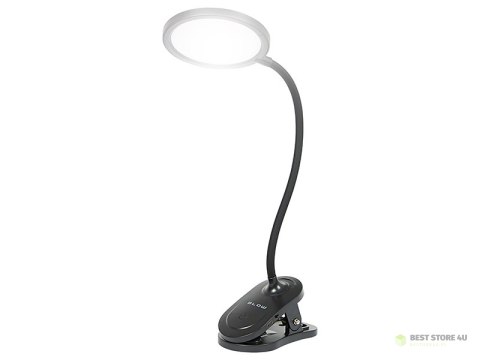 44-165# Lampka biurkowa led lb-20 z klipsem czarna