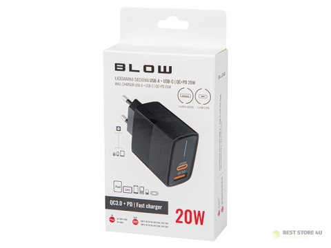 76-021# Ładowarka sieciowa gniazdo usb + usb-c qc+pd 20w 76-021# Ładowarka sieciowa gniazdo usb + usb-c qc+pd 20w