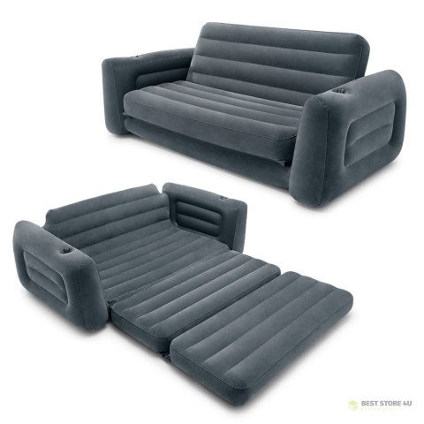 Sofa dmuchana rozkładana duże łóżko materac 2w1 INTEX 66552