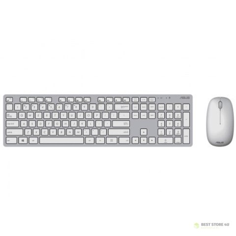 Asus W5000 | Keyboard and Mouse Set | Wireless | US | White Asus W5000 | Keyboard and Mouse Set | Wireless | US | White