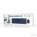 Gembird | Black | Wireless desktop set | KBS-WCH-03 | Keyboard and Mouse Set | Wireless | Mouse included | US | Black | US | 380