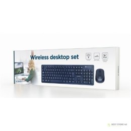 Gembird | Black | Wireless desktop set | KBS-WCH-03 | Keyboard and Mouse Set | Wireless | Mouse included | US | Black | US | 380