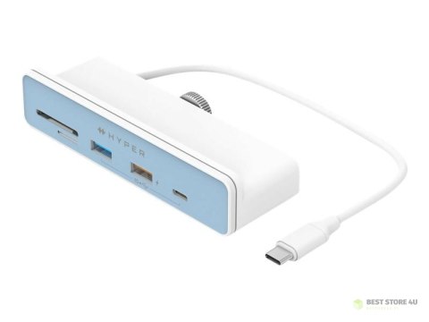 HiperDrive USB-C 6-w-1 Form-fit Hub z 4K HDMI do iMac 24" | Ilość portów HDMI: 1