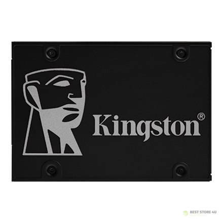 Kingston | KC600 | 256 GB | Format SSD 2,5" | Interfejs SSD SATA | Prędkość odczytu 550 MB/s | Prędkość zapisu 500 MB/s