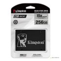 Kingston | KC600 | 256 GB | Format SSD 2,5" | Interfejs SSD SATA | Prędkość odczytu 550 MB/s | Prędkość zapisu 500 MB/s