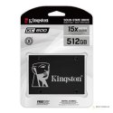 Kingston | KC600 | 512 GB | SSD form factor 2.5" | SSD interface SATA | Read speed 550 MB/s | Write speed 520 MB/s