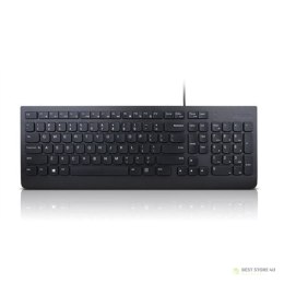 Klawiatura przewodowa Lenovo | Essential | Essential - US Euro | Standardowa | Przewodowa | US | 1,8 m | Czarna | Przewodowa | 5