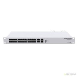 MikroTik Cloud Router Switch 326-24S+2Q+RM with RouterOS L5, 1U rackmount Enclosure MikroTik