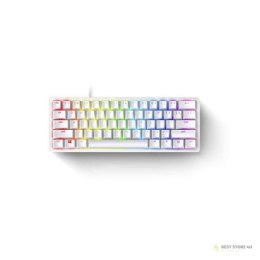 Razer | Huntsman Mini 60% | Klawiatura dla graczy | Optyczna | Podświetlenie LED RGB | US | Mercury | Przewodowa