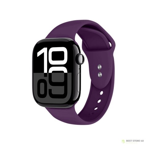 Crong Liquid - Pasek do Apple Watch 44/45/46/49 mm (śliwkowy)