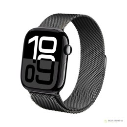 Crong Milano Steel - Pasek ze stali nierdzewnej do Apple Watch 38/40/41/42 mm (grafitowy)