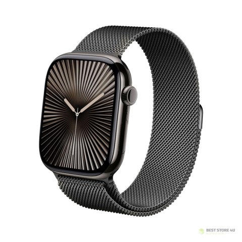 Crong Milano Steel - Pasek ze stali nierdzewnej do Apple Watch 38/40/41/42 mm (grafitowy) Crong Milano Steel - Pasek ze stali nierdzewnej do Apple Watch 38/40/41/42 mm (grafitowy)