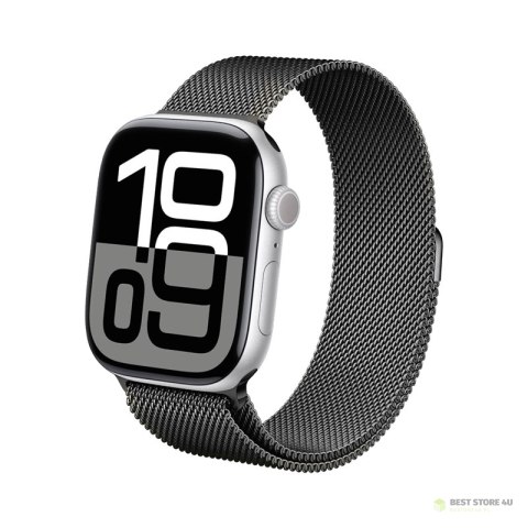 Crong Milano Steel - Pasek ze stali nierdzewnej do Apple Watch 38/40/41/42 mm (grafitowy) Crong Milano Steel - Pasek ze stali nierdzewnej do Apple Watch 38/40/41/42 mm (grafitowy)