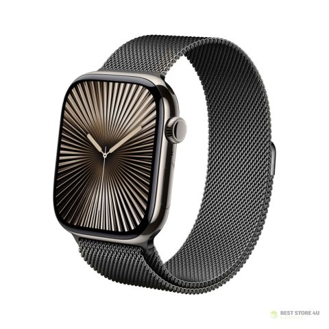 Crong Milano Steel - Pasek ze stali nierdzewnej do Apple Watch 38/40/41/42 mm (grafitowy) Crong Milano Steel - Pasek ze stali nierdzewnej do Apple Watch 38/40/41/42 mm (grafitowy)