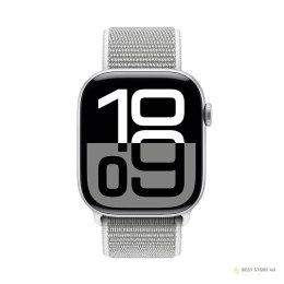 Crong Nylon - Pasek sportowy do Apple Watch 38/40/41/42 mm (Silver Grey)