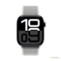 Crong Nylon - Pasek sportowy do Apple Watch 44/45/46/49 mm (Silver Grey)