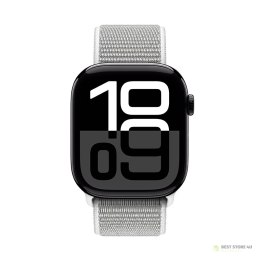 Crong Nylon - Pasek sportowy do Apple Watch 44/45/46/49 mm (Silver Grey)