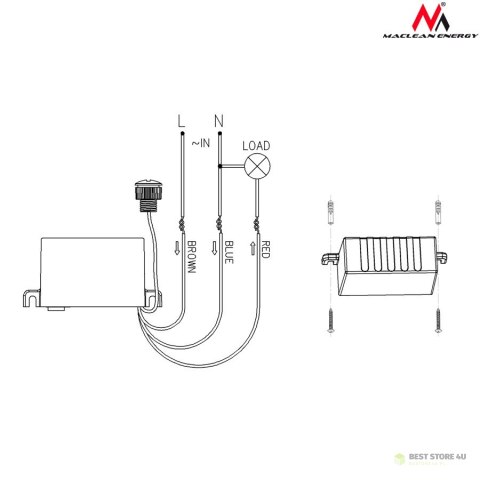 MCE34 Czujnik zmierzchowy z zewnętrzną sondą 2300W MCE34 Czujnik zmierzchowy z zewnętrzną sondą 2300W