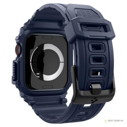 Spigen Rugged Armor Pro - Pasek z obudową do Apple Watch 10 46 mm (Navy Blue)