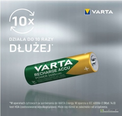 AKUMULATORY VARTA R6 2600 mAh RECHARGE ACCU POWER 2szt AKUMULATORY VARTA R6 2600 mAh RECHARGE ACCU POWER 2szt