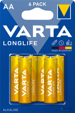 BATERIE ALKALICZNE VARTA R6 (AA) LONGLIFE 6szt