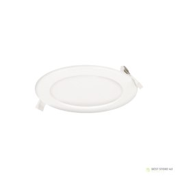 EURUS LED 12W, oprawa downlight, podtynkowa, okrągła, 780lm, 3000K, biała, wbudowany zasilacz LED