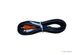 Kabel 2 x RCA - 2 x RCA 1,5 m černý 4 mm