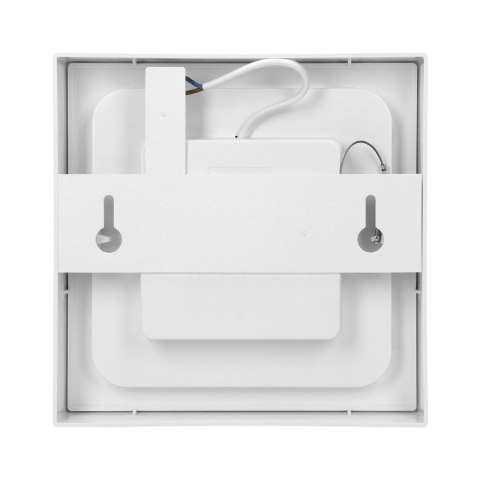 LETI LED 12W, oprawa typu downlight, natynkowa, kwadratowa, 800lm, 3000K, biała, wbudowany zasilacz LED