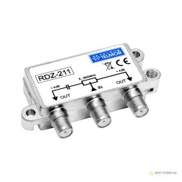 RDZ-211 Dwukrotny zewnętrzny rozgałęźnik RF 5-862 MHz 4,0 dB F Poziom Outdoor TELKOM TELMOR