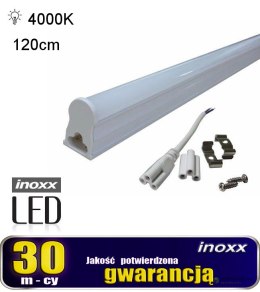 Świetlówka led liniowa t5 120cm 18w neutralna 4000k lampa natynkowa zintegrowana z oprawą