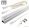 Świetlówka led liniowa t5 120cm 18w neutralna 4000k lampa natynkowa zintegrowana z oprawą